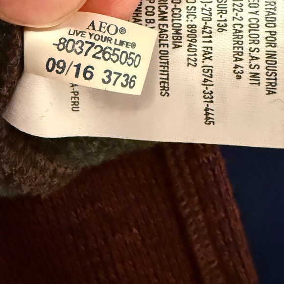 American Eagle Wool Blend Jogger Sweat‎ Pants Small Burgundy Pockets - Picture 5 of 6